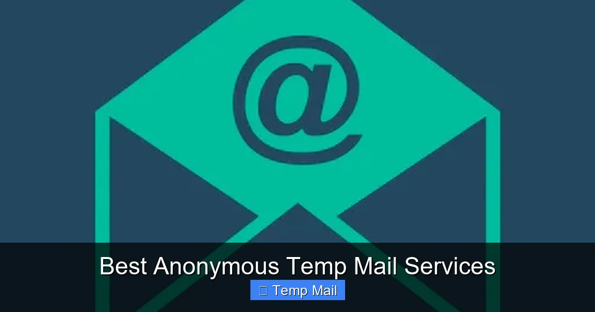 Best Anonymous Temp Mail Services