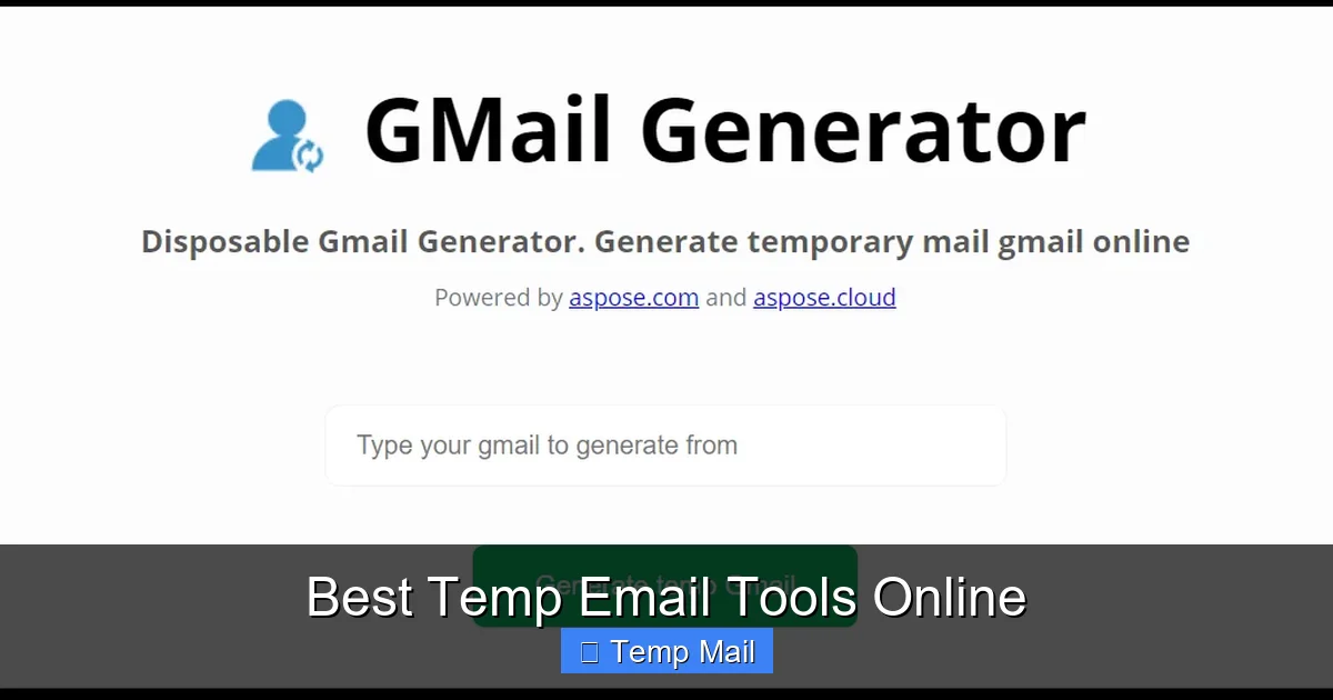 Best Temp Email Tools Online