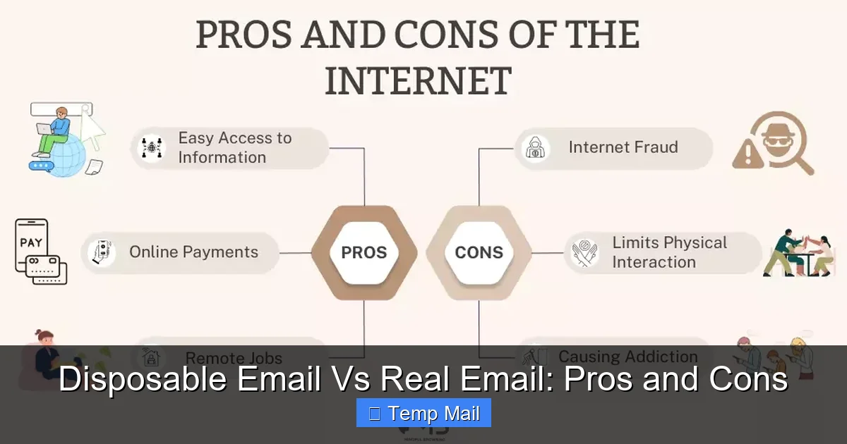 Disposable Email Vs Real Email: Pros and Cons