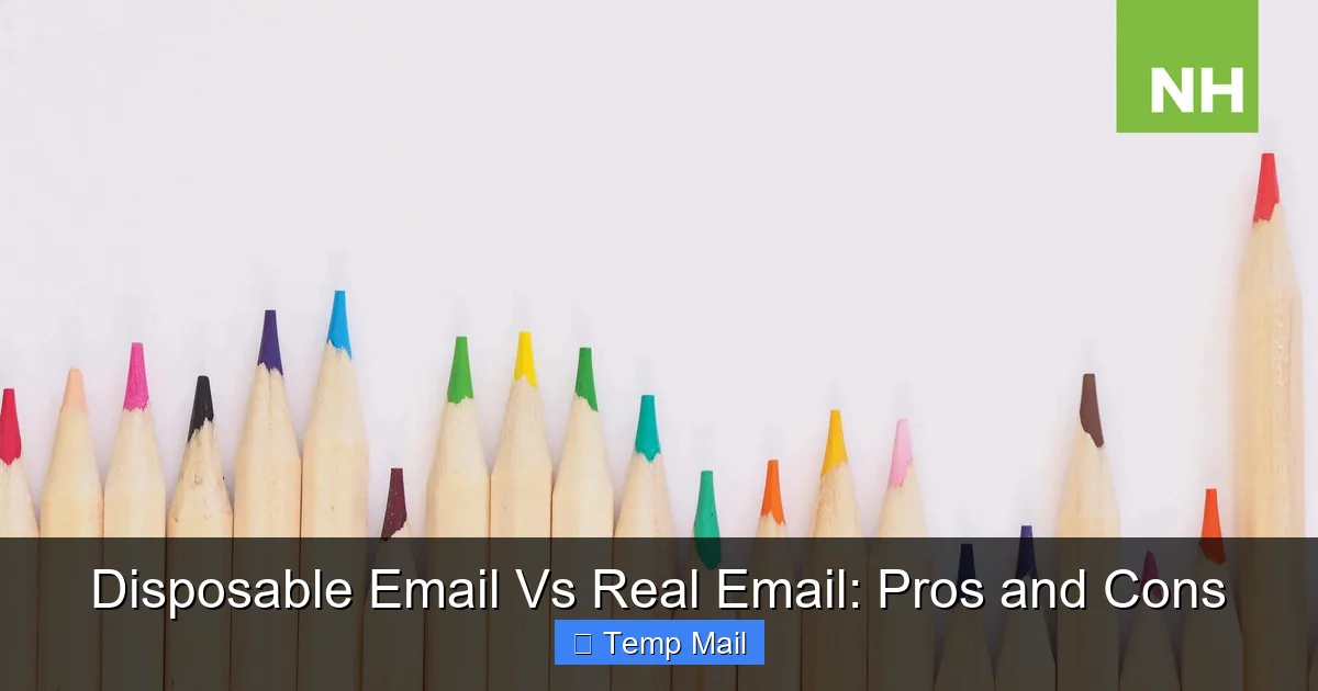 Disposable Email Vs Real Email: Pros and Cons