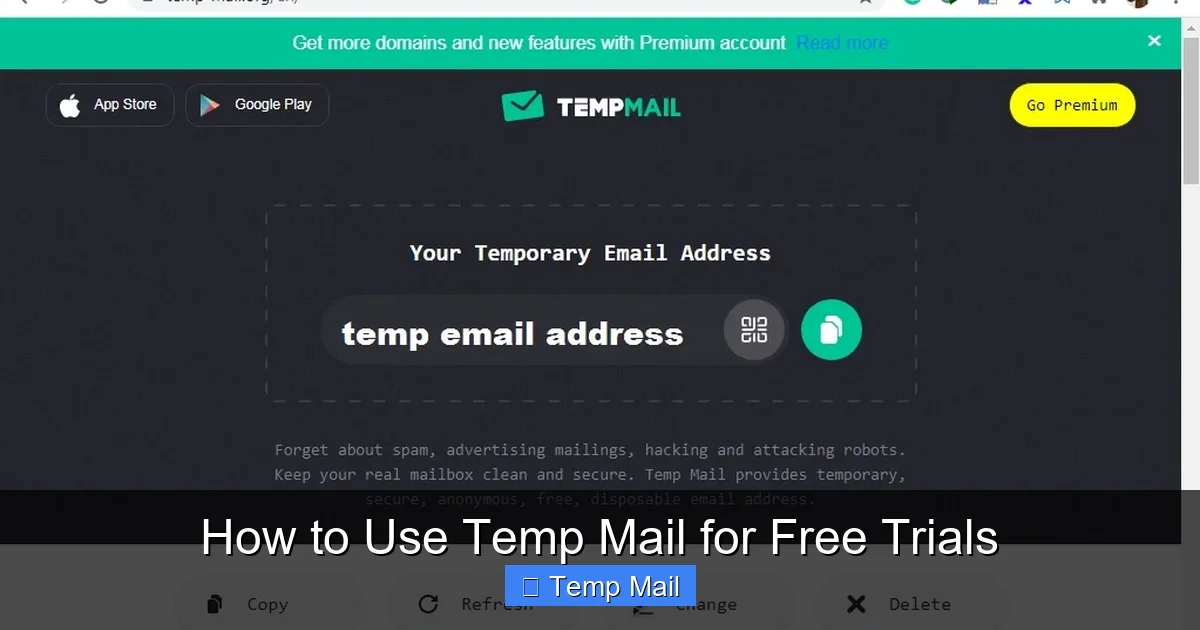 How to Use Temp Mail for Free Trials