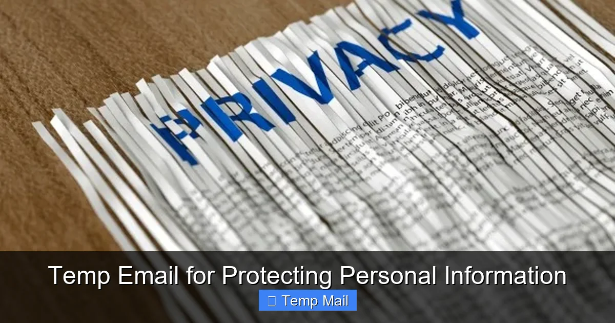 Temp Email for Protecting Personal Information