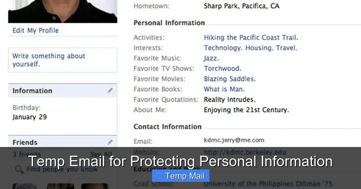 Temp Email for Protecting Personal Information