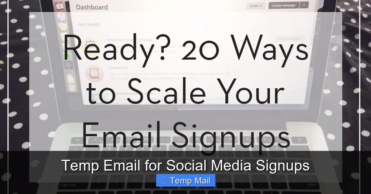Temp Email for Social Media Signups