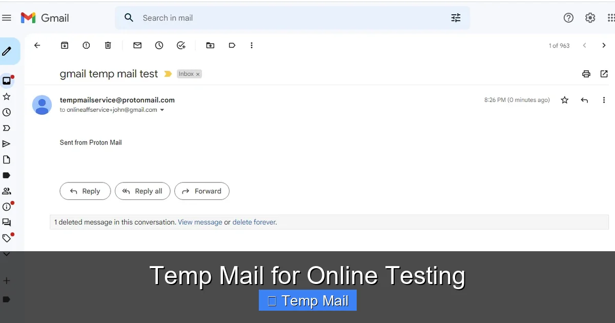 Temp Mail for Online Testing