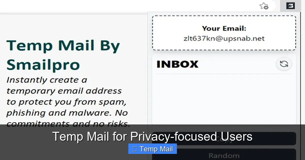 Temp Mail for Privacy-focused Users