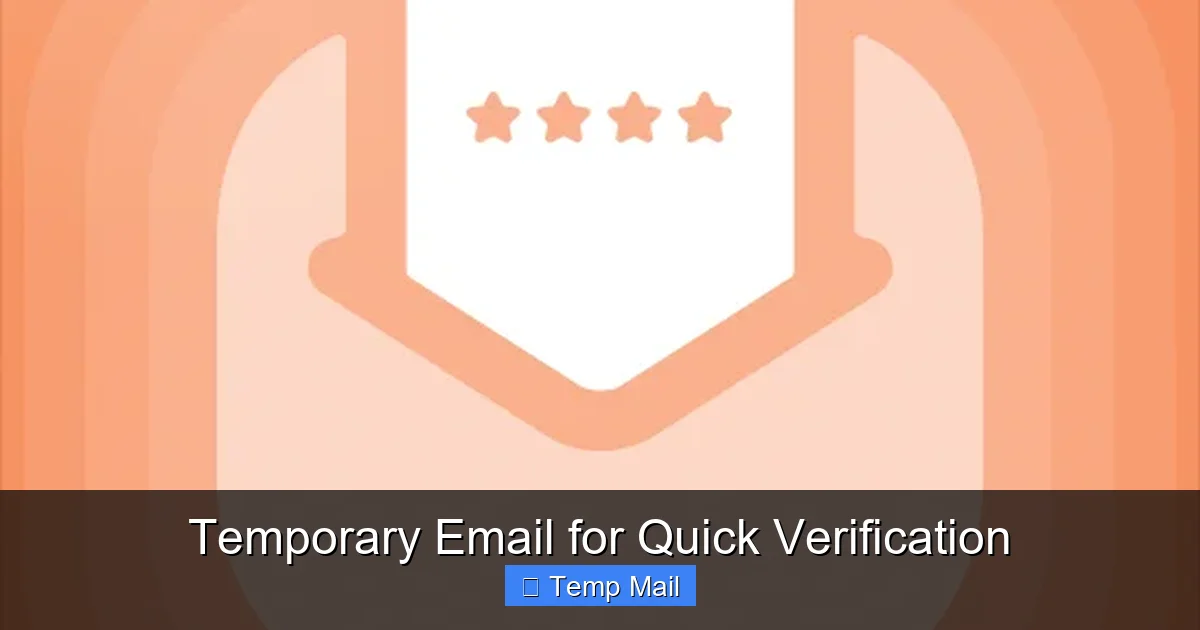 Temporary Email for Quick Verification